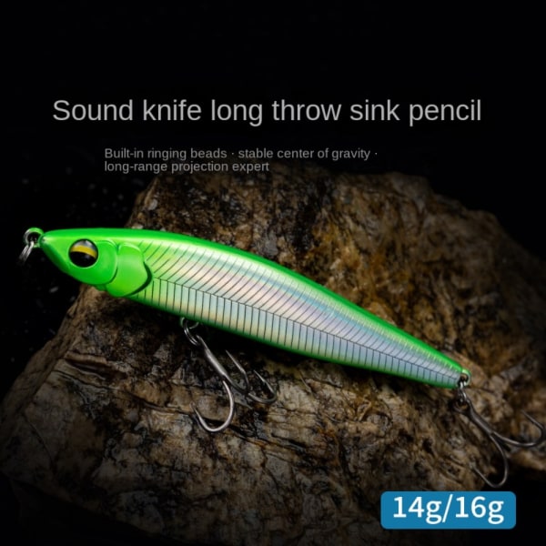 Fiske Jig Lure Kunstige Lure GRØN green