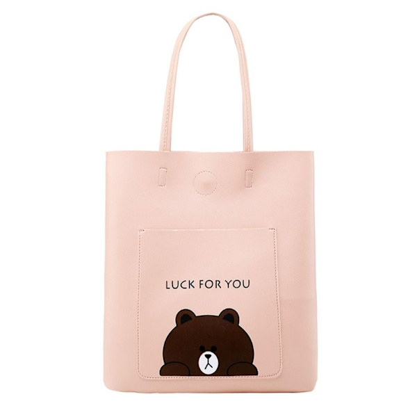 Sarjakuva Ostoskassi Naisten Käsilaukut PINK BEAR BEAR pink bear-bear