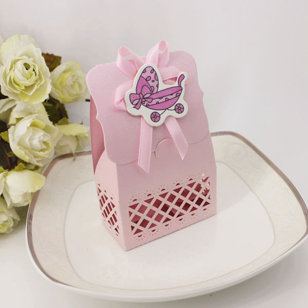 12stk/parti Slikæske Bryllupsfavoritæske C-ROSA C-ROSA C-Pink