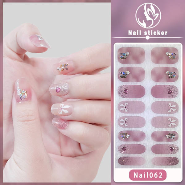 Franske neglemærkater Nail Art Sticker 9 9 9