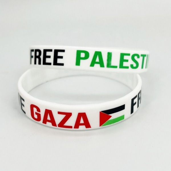 Palestina Flag Armbånd Gratis Palestina Armbånd HVIT white
