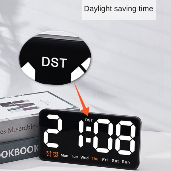 Elektronisk väggklocka Digitala LED-klockor RÖDA red