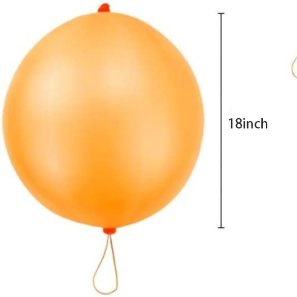 10 kpl Punch Bounce Ilmapallot Lävistysilmapallo paksuntaa hauskaa ilmapalloa
