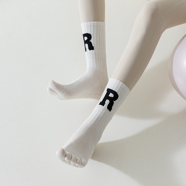 Jooga Five Finger Socks Urheilusukat VALKOINEN White