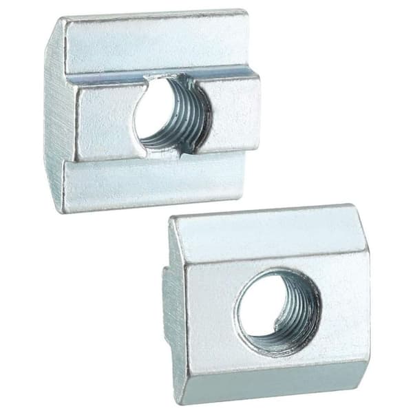 10 stk. M8 T-mutter Glidende T-muttere Skyvemuttere