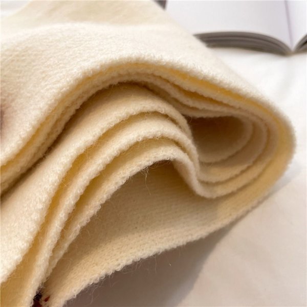 Vinterstickad Scarf Varm Sjal GUL yellow