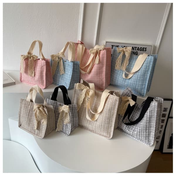 Canvas Tygväskor Bärkasse KHAKI L Khaki L