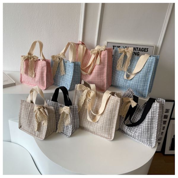 Lærredsstoftasker Bæretaske KHAKI S Khaki S