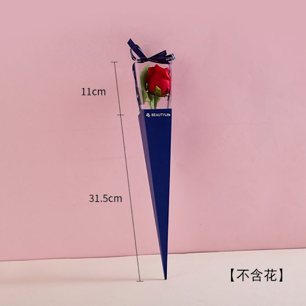 10 kpl Kirkas ikkuna Bouquet Box Bouquet käärepaperi SININEN Blue