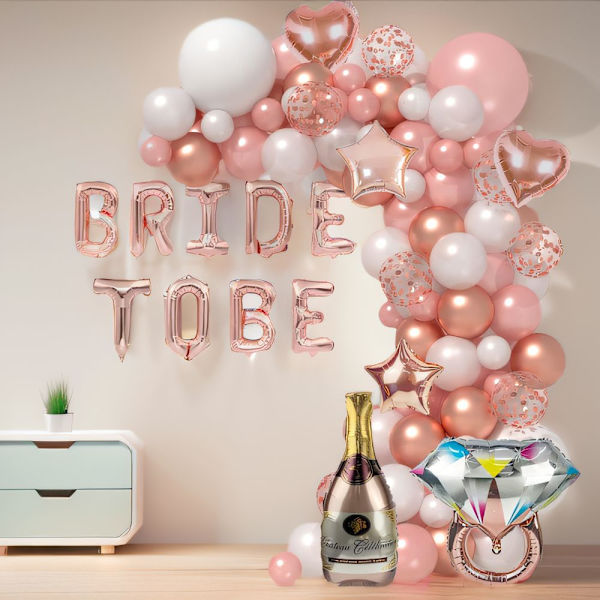 Bride Balloner Banner Garland Kit Polterabend