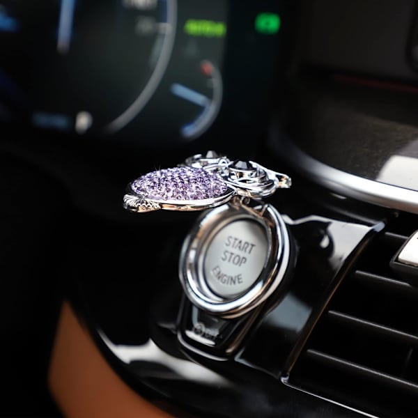 Auton moottorin käynnistyspysäytyspainikkeen cover Bling Owl Push Start Button Owl