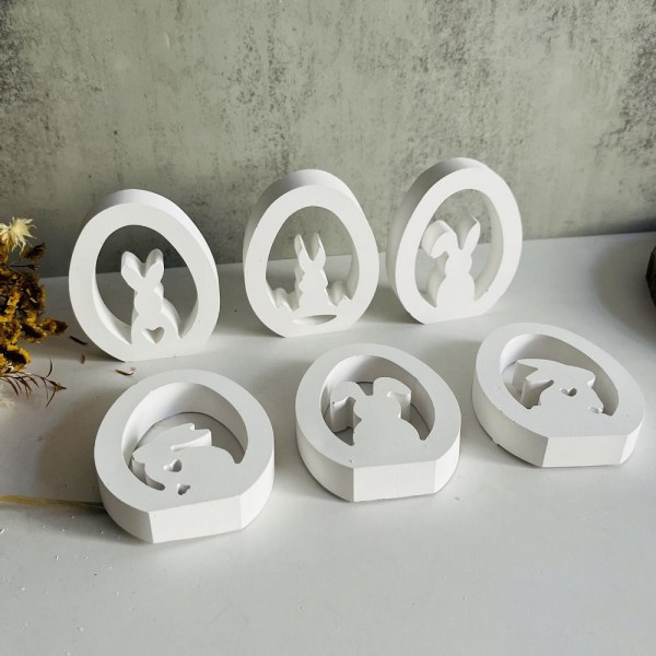 Hule kaninlysdekoration 3D hjertekaninform 2 2 2