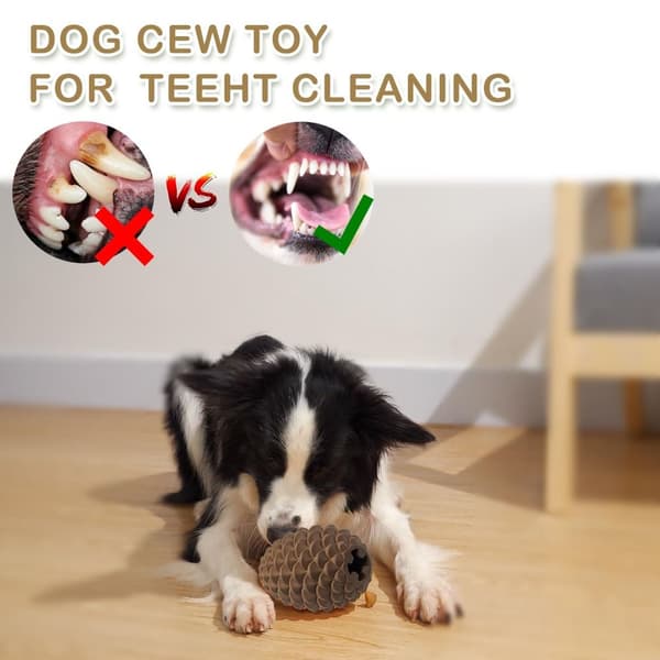 Tuggleksak för hund, foderdispenser, valpleksak