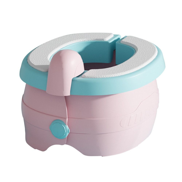 Baby Lasten Potta Taitettava Lasten Potta PINK PVC MATTO PVC Pink PVC Mat-PVC Mat