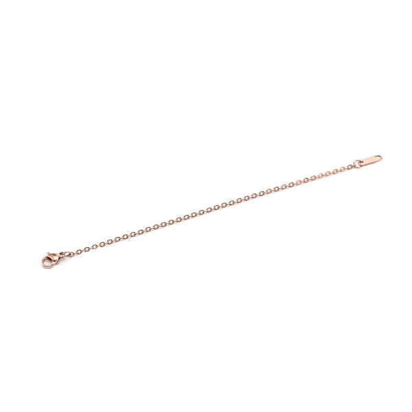 Förlängare säkerhetskedja i rostfritt stål Förlängningskedja ROSE GOLD Rose Gold 15cm