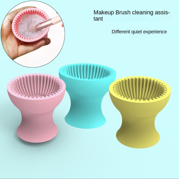 Makeup Brush Cleaner Cosmetic Scrubbing Pad ROSA pink