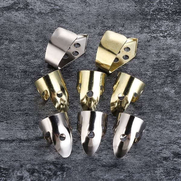 4 st Gitarrplektrum Basplektrum GULD gold