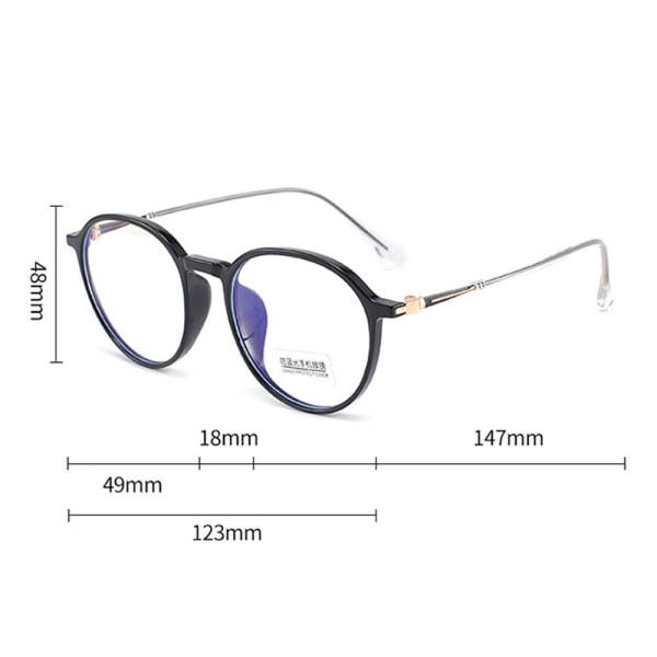 Anti-Blue Light Briller Computer Goggles MØRKEBRUN Dark Brown