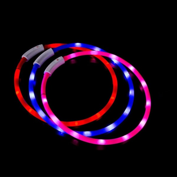 Hundehalsbånd Dog Night Luminous Charge Halsbånd POLYCHROM Polychrome