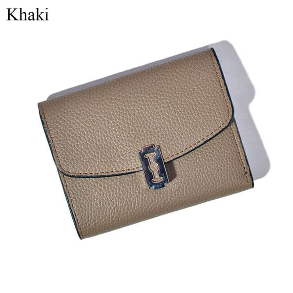 Korta trefaldiga plånböcker KHAKI khaki