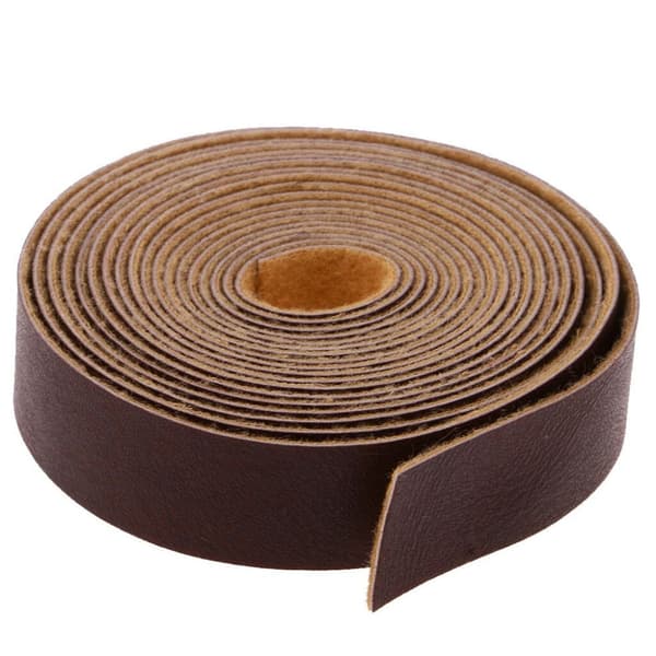 10 meter læderrem strimmel DIY læderhåndværk LYS KAFFE Light Coffee