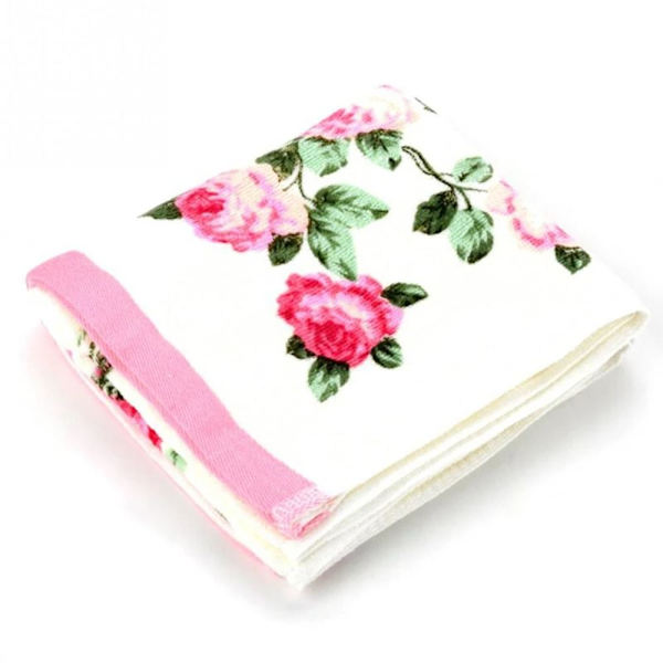Soft Flower Printing Handdukar Badrumshanddukar ORANGE orange