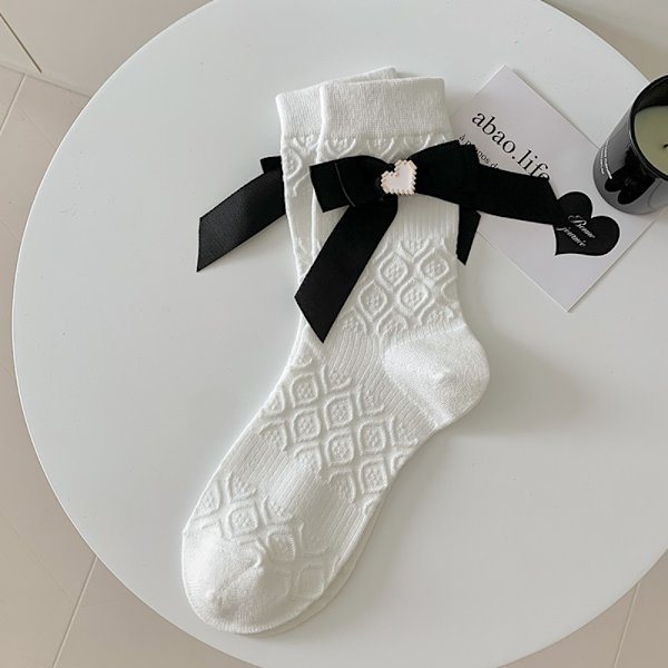 Rusetti Lolita Sukat Ohut Naisten Rusetit VALKOINEN White
