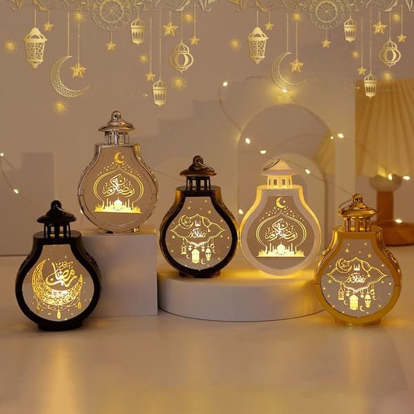 Eid Mubarak -lamppu Ramadan LED-valot VÄRI 5 VÄRI 5