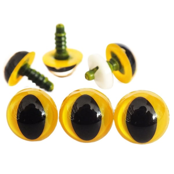 10 st/5 par Eyes Crafts Eyes Puppet Crystal Eyes 12MMYELLOW 12mmYellow