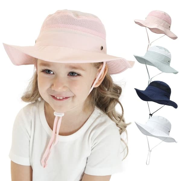 Barnesolhatt Bøttehatt BEIGE Beige