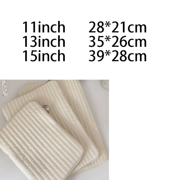 Mjuk foderväska Case för bärbar dator för surfplattor VIT 13 14 tum 13 white 13 14 inch-13 14 inch