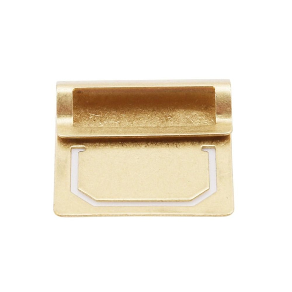 6 STK Retro Messing Bogmærke Metal Bogmærke Holder Gul