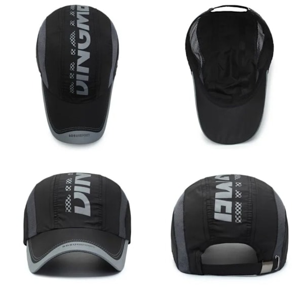 Snabbtorkande sporthatt Printed cap GRÅ grey