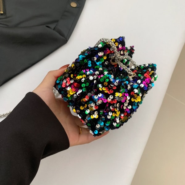 Sequin Bucket Bag Crossbody Olkalaukut MULTICOLOR multicolor