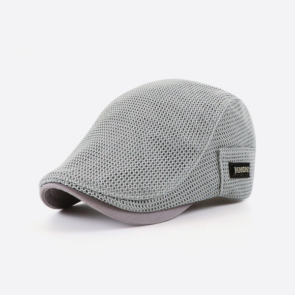 Basker Hatt Cabbie Flat Cap GRÅ grey