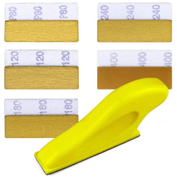 Micro Sander Kit Wet Dry Sandpapir Håndslibeblok