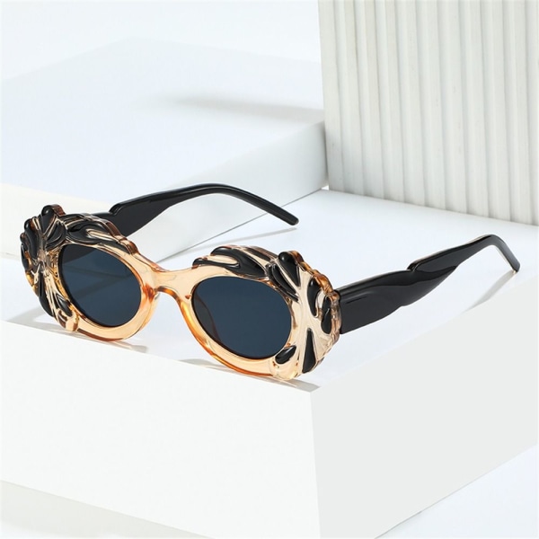 Ovale Solbriller Cloud Solbriller SORT GUL SORT GUL Black Yellow