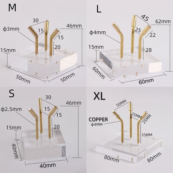 Krystallkulebase Krystallkuleholder GULL M Gold M