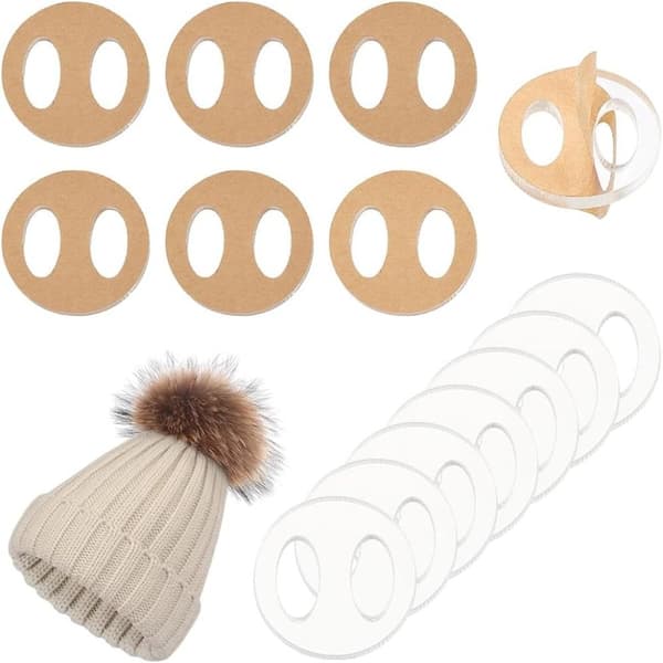 Avtakbare Pompongknapper til Hatter, Akrylknapper A-10PCS A-10PCS A-10pcs