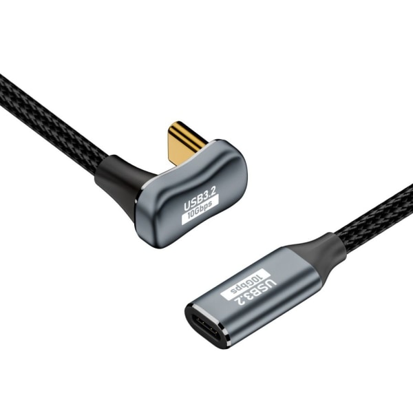 USB 3.1 Gen 2 Type-C-kabel OTG-dataledning 2M-HAN TIL KVIN 2m-Male to Female