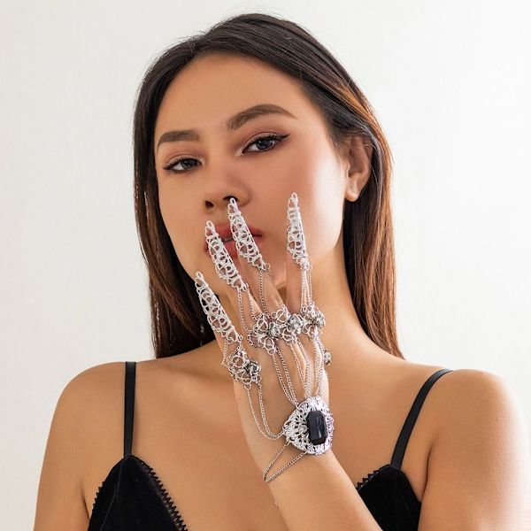 Gothic Finger Rannekoru Sormi Ranneketju Rannekorut STYLE 1 Style 1