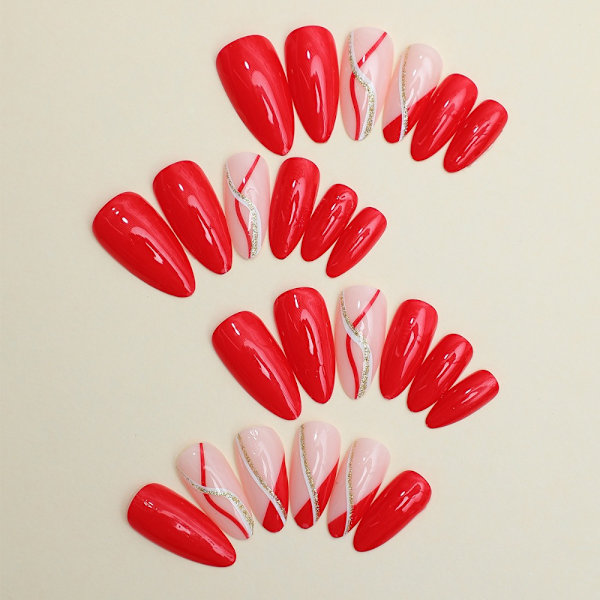 Almond Fake Nails Tekokynnet XH-92-13 XH-92-13 XH-92-13