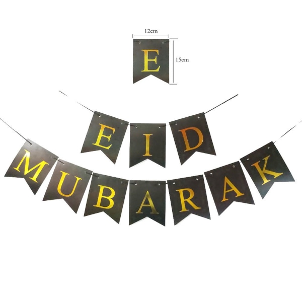 Eid Mubarak Banner Eid hængende ornamenter 1 1 1
