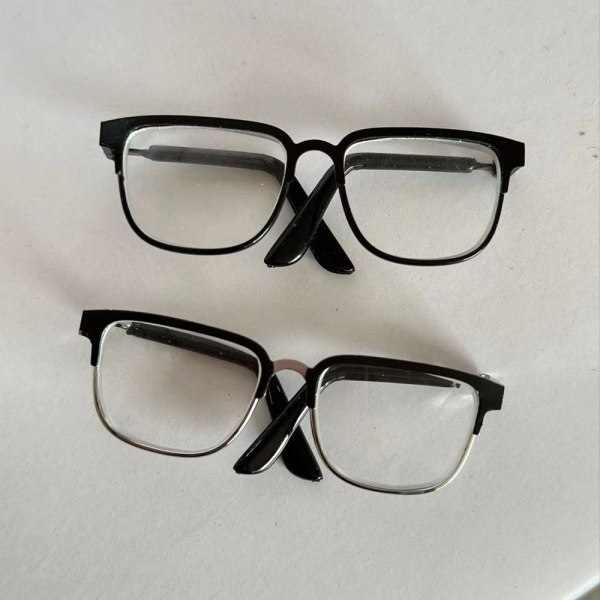 Dockglasögon Plysch docka glasögon SVART Black