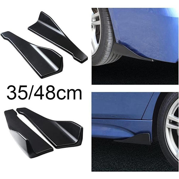 Bil Stötfångare Spoiler Bakre Läpp Bil Side Kjol Bumper Bars 35cmCarbon