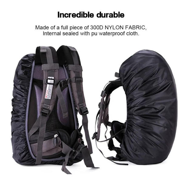 Ryggsäck Cover Väska Cover SVART 45L black 45L
