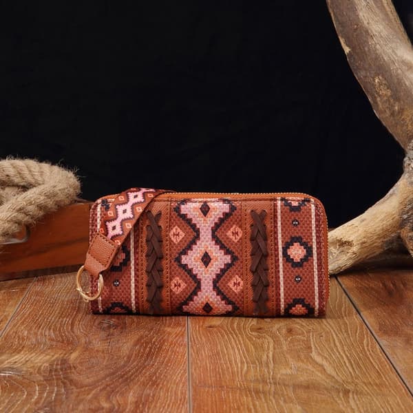 Bohemisk Clutch Väska Retro Tryck Plånbok 6 6
