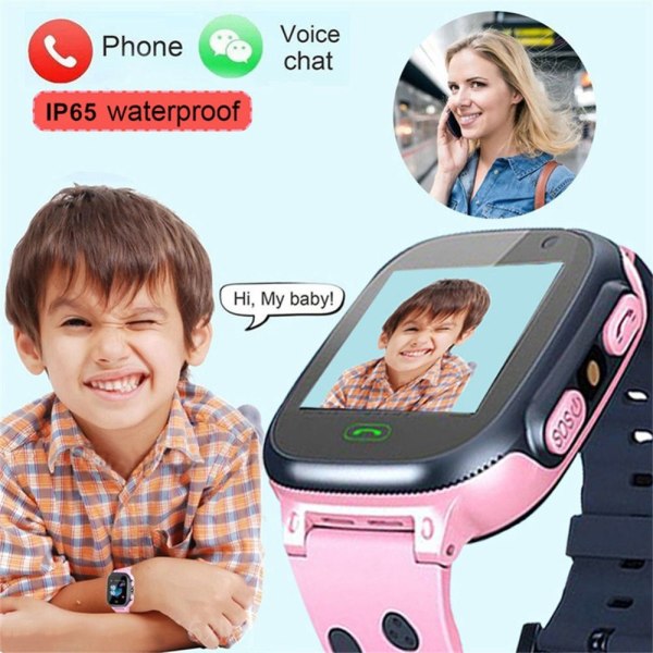 Smart Watch Barn Telefon Watch ROSA pink