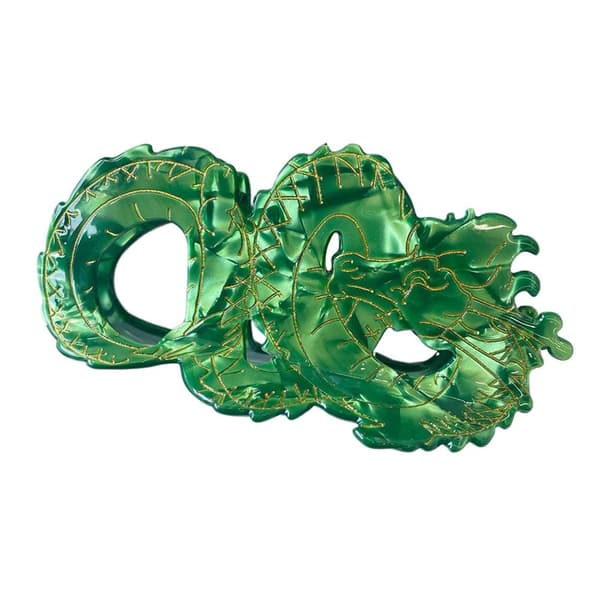 Drage Hårklemme Haj Klips GRØN Green