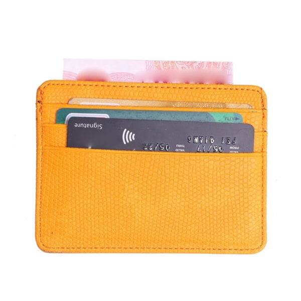 Kortholder lommebok GUL Yellow